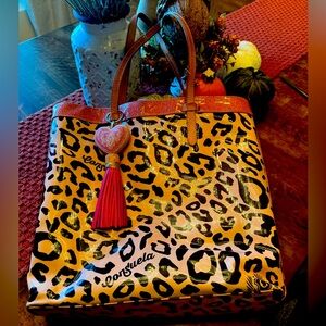 Consuela Leopard and Pink Tote
